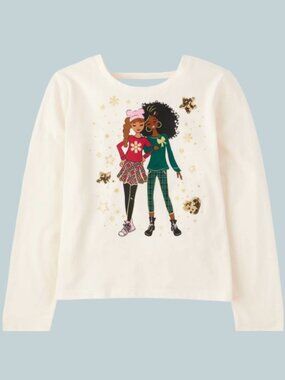Girls Graphic T-Shirt Top Size M Long Sleeves NEW WITH TAGS The Children’s Place
